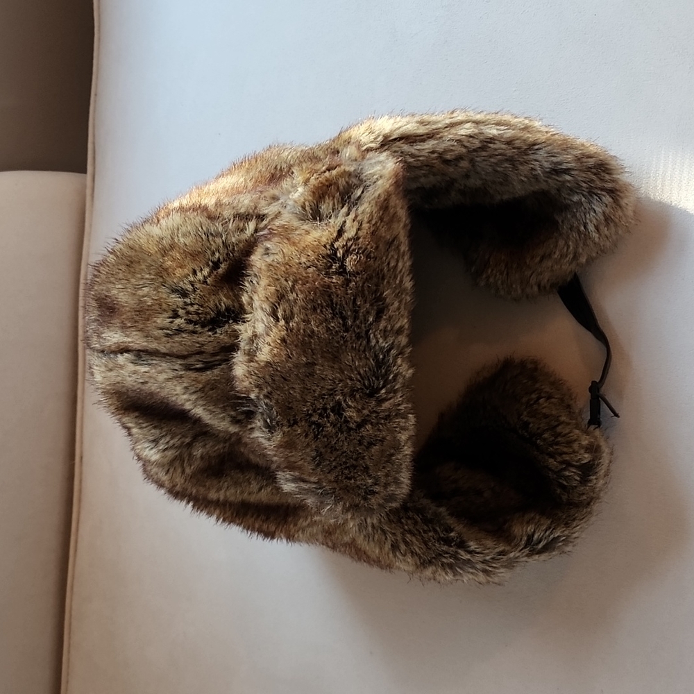 Artificial Fur Deerstalker Russian Hat Large Ski Snow Winter